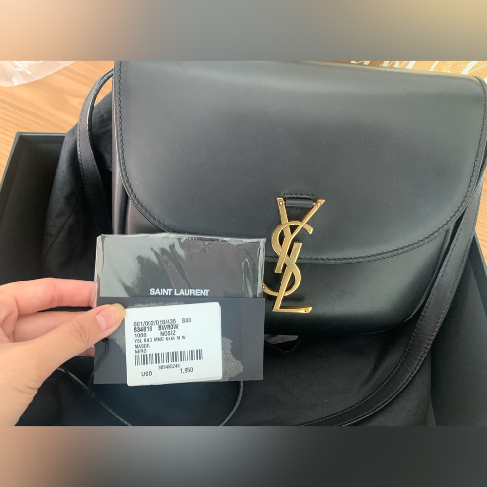 YSL Kaia Monogram Leather Crossbody Bag - Medium - Picture 4 of 16